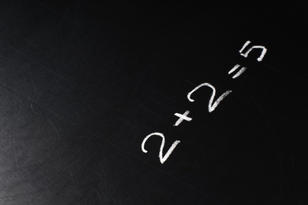 Conceptual phrase written on school board by chalkの写真素材