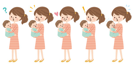 Mother and babyのイラスト素材