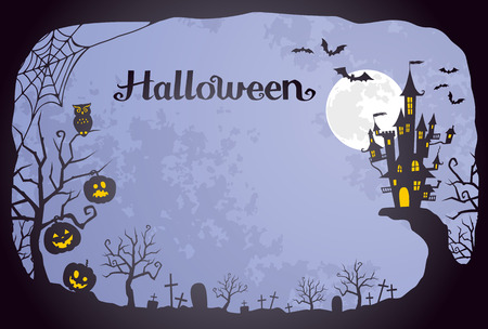 Halloween backgroundのイラスト素材