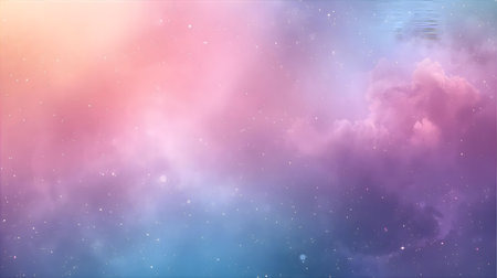 Fantasy background with clouds and stars. Vector illustration for your design Generative AIの素材
