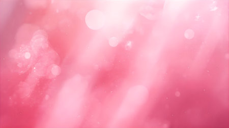 Pink abstract background with bokeh defocused lights and stars Generative AIの素材