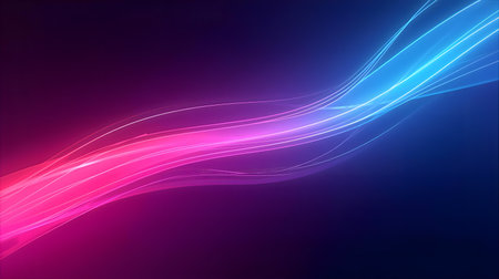 Abstract background waves. Colorful lines. Futuristic technology style. Elegant background for business presentations Generative AIの素材