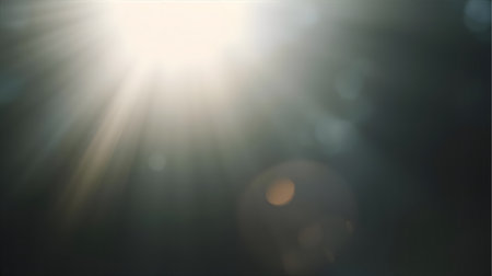 Abstract Natural Sun flare. Natural Sun flare with bokeh background Generative AIの素材