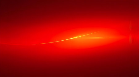 abstract red background with glowing lines and bokeh effect Generative AIの素材