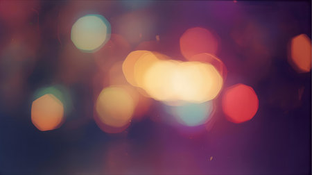 Abstract circular colorful bokeh from the party light use for background Generative AIの素材