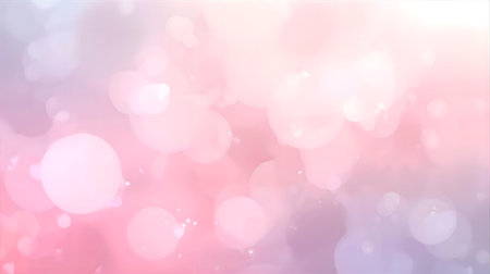 Pink and blue abstract bokeh background. Soft light defocused spots. Generative AIの素材