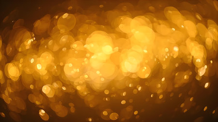 Abstract Gold bokeh background. Bokeh light background. Generative AIの素材