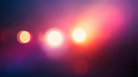 Abstract background with bokeh defocused lights. Vector illustration.Generative AIの素材