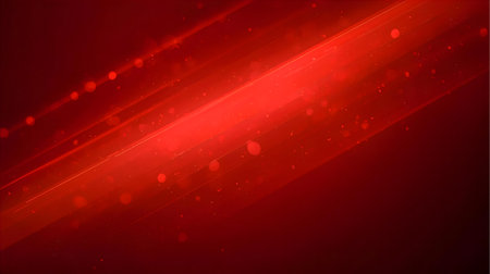 Abstract red background with light rays and space for text. Vector illustration Generative AIの素材