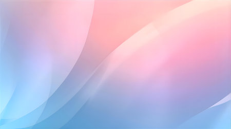 abstract background with smooth lines in pink, blue and yellow colors Generative AIの素材