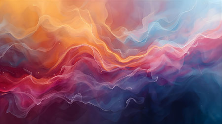 Abstract background with blue and orange colors. Vector illustration for your design Generative AIの素材