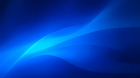 abstract blue background with smooth lines, can be used as wallpaper Generative AIの素材