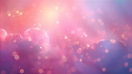 Abstract pink background with bokeh defocused lights. Vector illustration Generative AIの素材