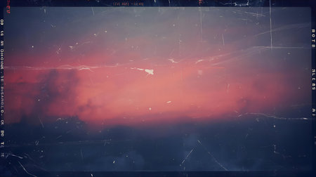 Grunge background with film strip and space Generative AIの素材