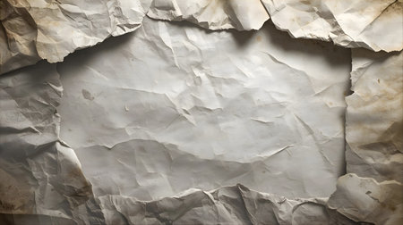 Crumpled paper background. Texture of crumpled paper Generative AIの素材