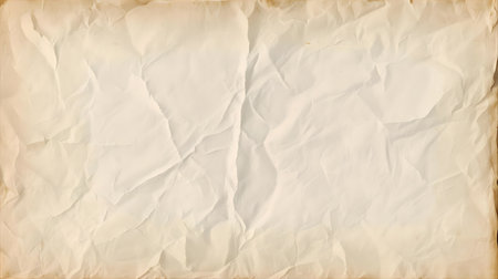 Old crumpled paper texture background with copy space for design Generative AIの素材