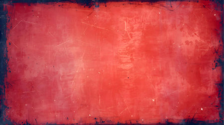 Grunge red background with space Generative AIの素材