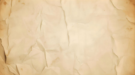 Old crumpled paper texture background. Vector illustration for your design Generative AIの素材