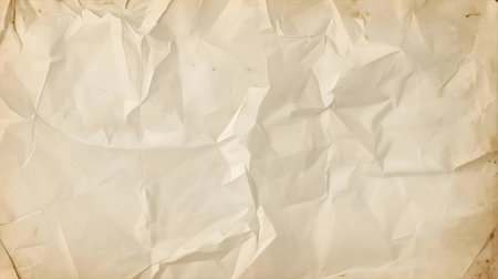 Crumpled paper texture background with space for text or image Generative AIの素材