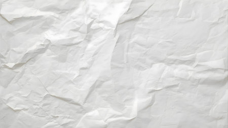 White crumpled paper texture background. Crumpled paper background Generative AIの素材