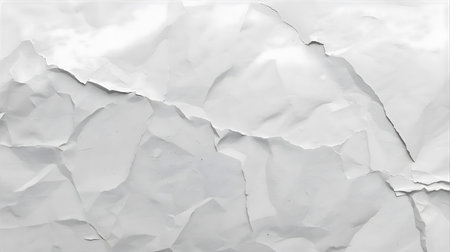 White crumpled paper texture background. Copy space for design Generative AIの素材