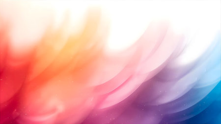 abstract colorful background with blurred waves and bokeh lights.の素材