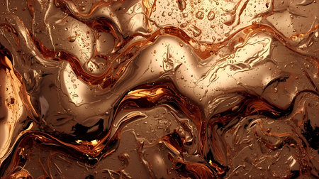 Liquid gold paint. Abstract background. 3d rendering, 3d illustration Generative AIの素材