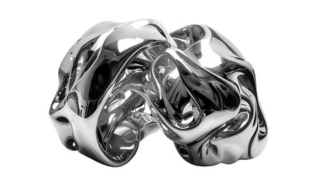 Abstract background of metal. 3d rendering, 3d illustration Generative AIの素材