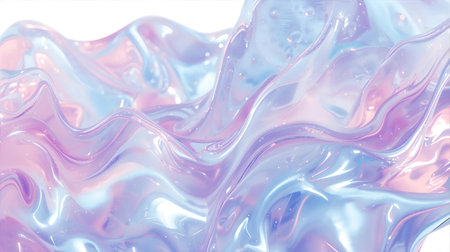 Abstract background with blue and pink liquid. 3d rendering, 3d illustration Generative AIの素材