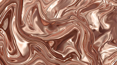 Liquid chocolate abstract background. Fluid art. 3d rendering, 3d illustration Generative AIの素材