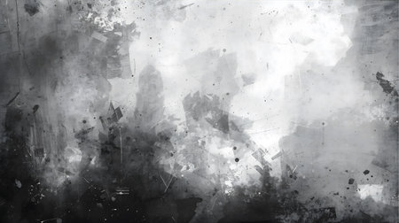Grunge background with space for text or image. Black and white Generative AIの素材