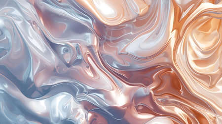 Abstract background of liquid gold. 3d rendering, 3d illustration Generative AIの素材