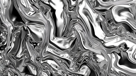 Black and white abstract background. 3d rendering, 3d illustration Generative AIの素材
