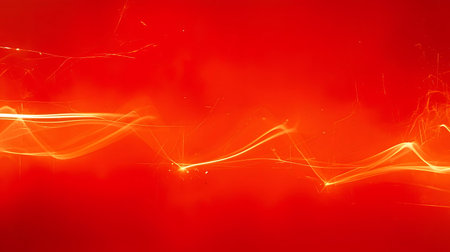 abstract red background with some smooth lines and sparkles in it Generative AIの素材