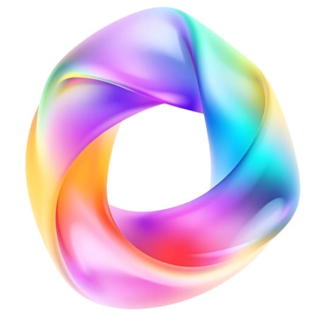 Colorful abstract background. 3d rendering, 3d illustration Generative AIの素材