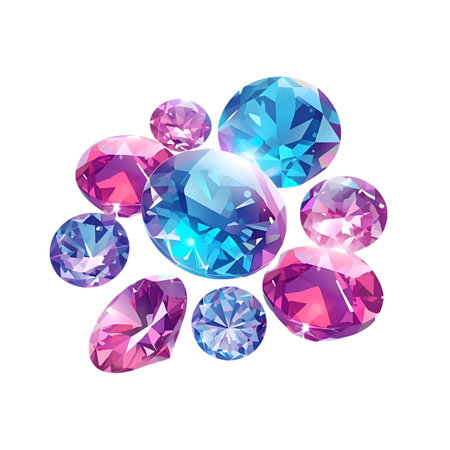 Gemstone on white background. Vector illustration for your design Generative AIの素材