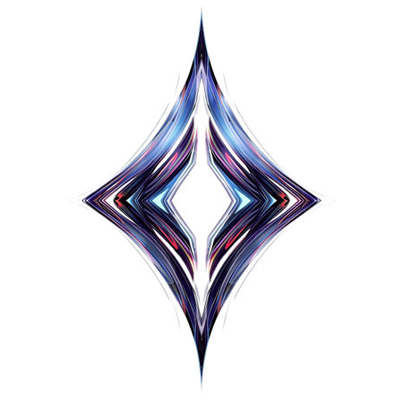 Neon pentagram on white background. Vector illustration. Generative AIの素材