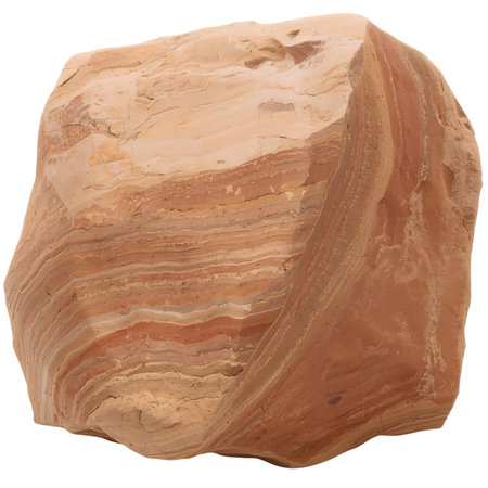 Natural stone isolated on white background. Clipping path included. 3d render Generative AIの素材