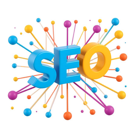 SEO - Search Engine Optimization (SEO) on white background Generative AIの素材