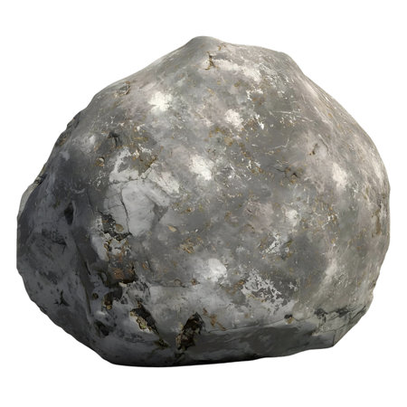 Stone isolated on white background. 3d rendering. Computer digital drawing Generative AIの素材