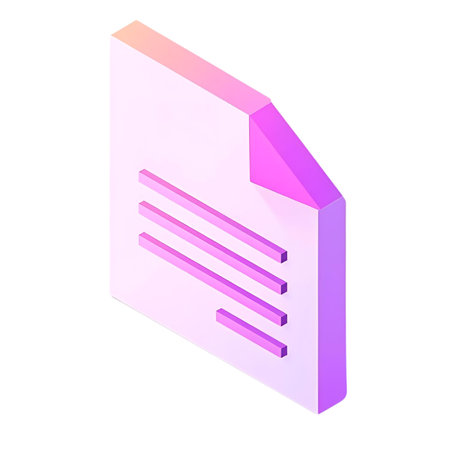 Document icon. Isometric of document vector icon for web design isolated on white background Generative AIの素材