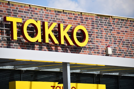 Celle, Lower Saxony / Germany - May 22, 2018: Takko Fashion shop in Celle, Germany - Takko is a textile discounterのeditorial素材