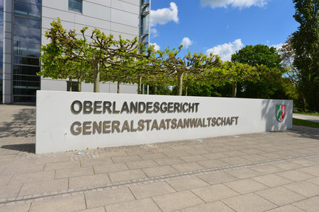 Hamm, North Rhine-Westphalia, Germany - May 12, 2019: North Rhine-Westphalias Higher Regional Court of Hamm - Oberlandesgericht, OLG - in Hamm, Germanyのeditorial素材