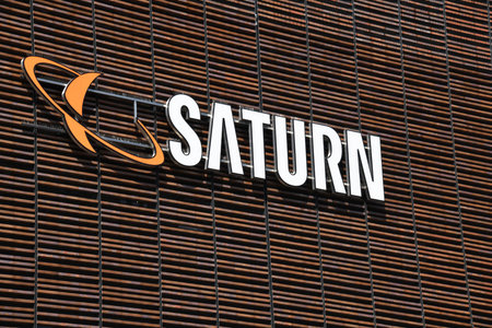 Hamburg, Germany - June 29, 2020: SATURN store in Hamburg, Saturn is a German chain of electronics...