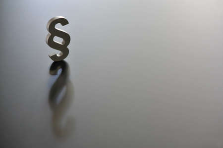 paragraph sign - symbol of law and justiceの写真素材