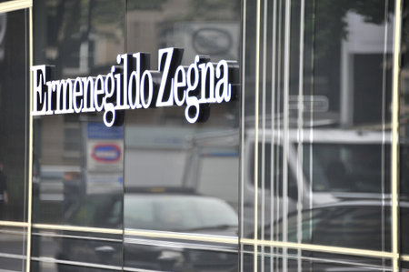 Dusseldorf, North Rhine-Westphalia, Germany - August 11, 2017: The Ermenegildo Zegna storefront at...