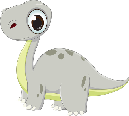 Cute dinosaur cartoonのイラスト素材