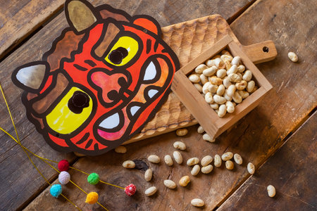 Setsubun is the event held to pray for our happy and healthy life.の写真素材