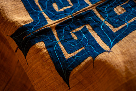 Traditional Ainu costume.の写真素材
