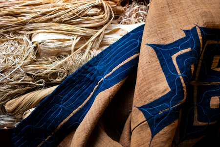 Traditional Ainu costume.
